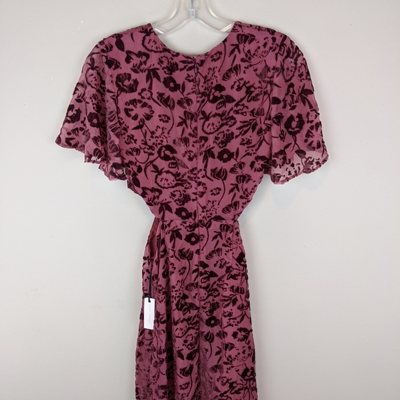 Lovers + Friends | Velvety Floral Cutout Dress-E33 - Picture 4 of 8